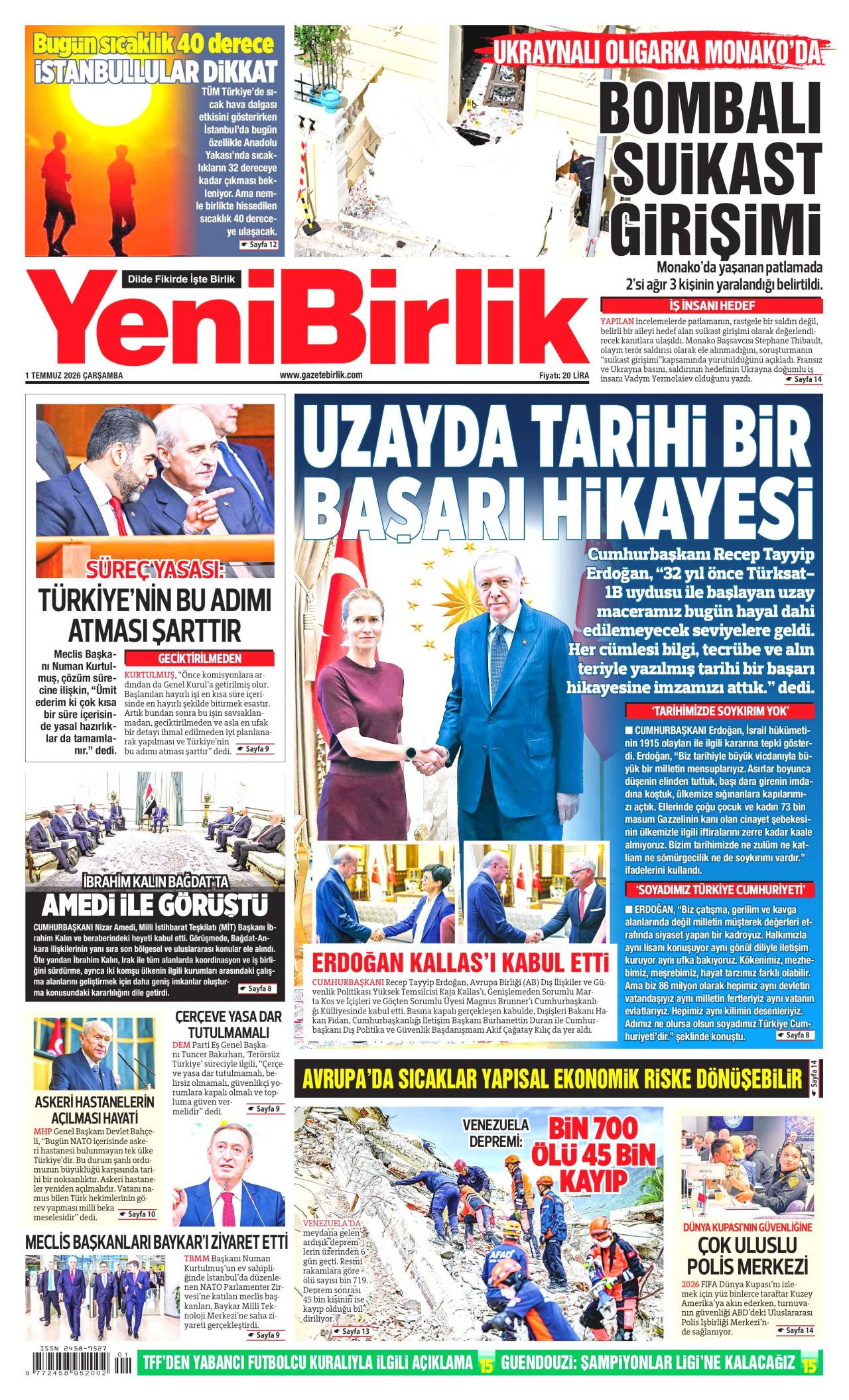 Yeni Birlik Gazetesi