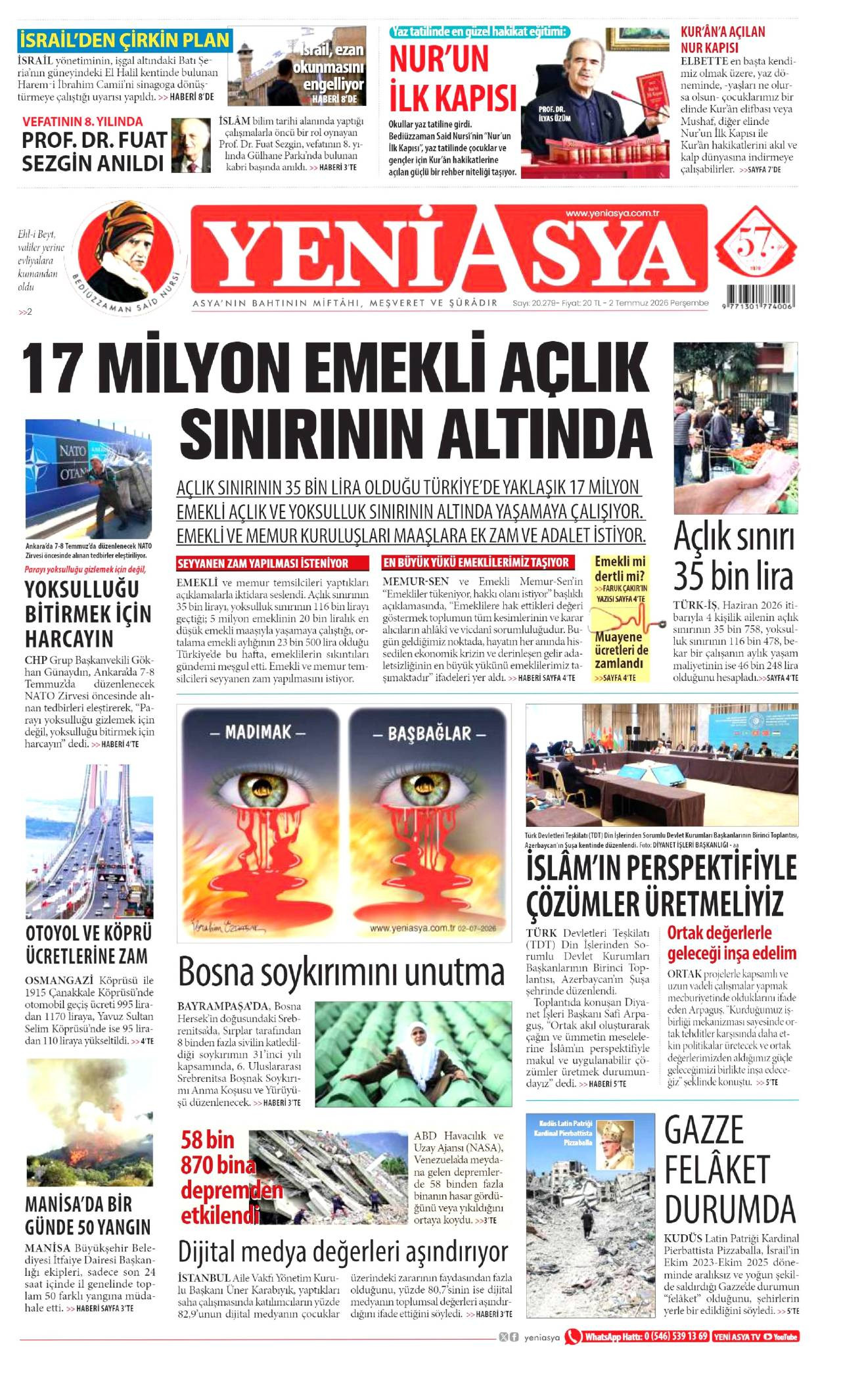 Yeni Asya gazetesi 