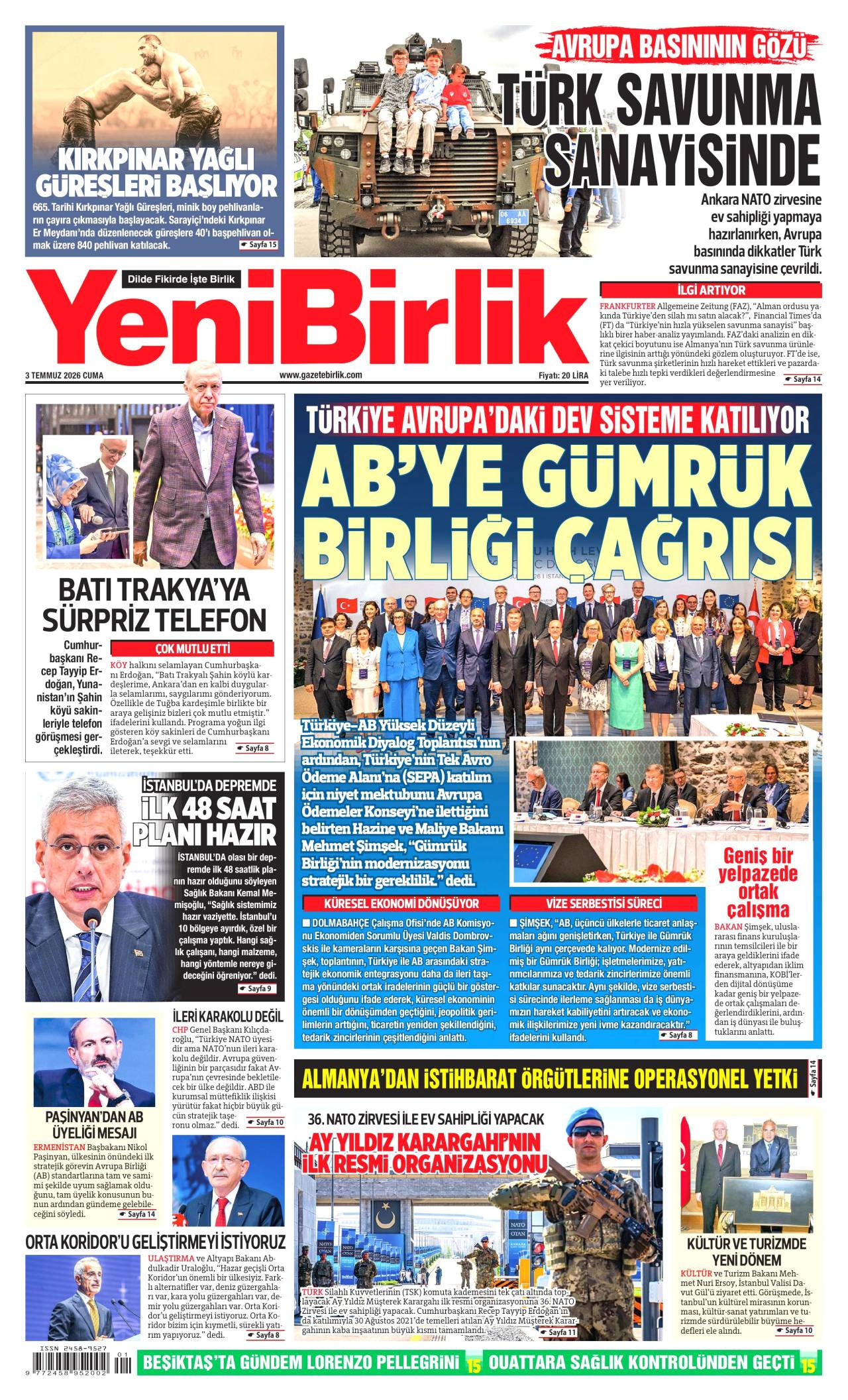 Yeni Birlik Gazetesi