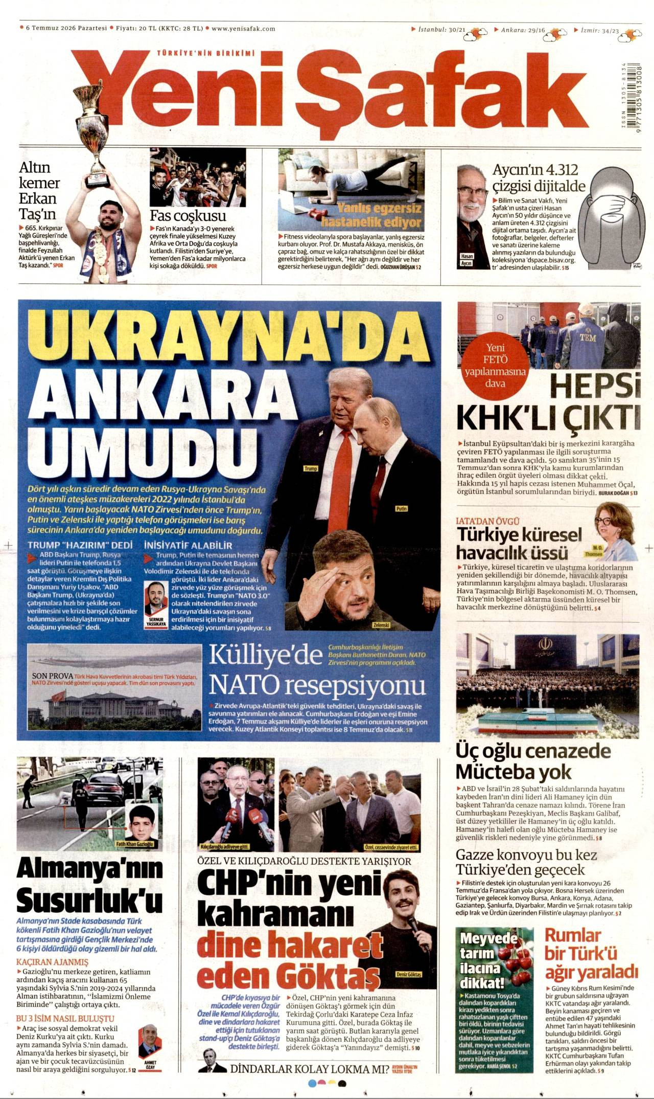 Yeni Şafak gazetesi 