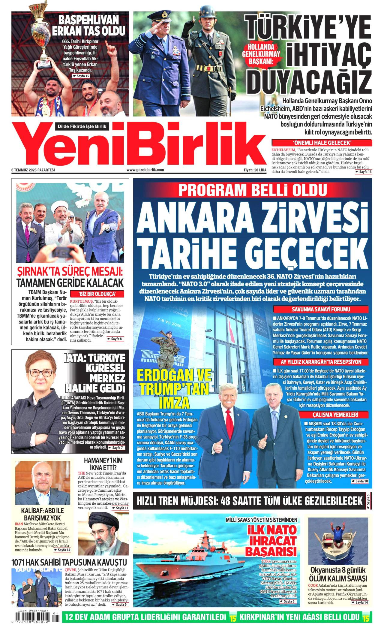 Yeni Birlik Gazetesi