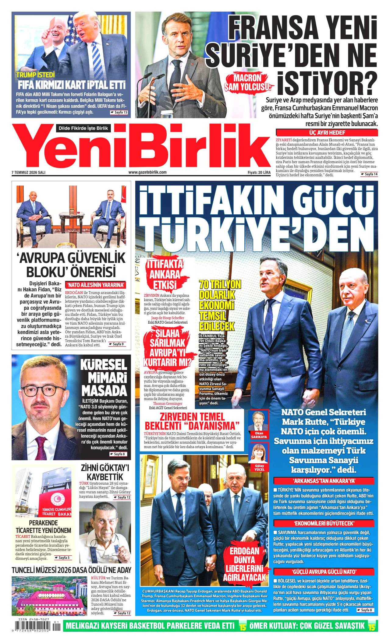 Yeni Birlik Gazetesi