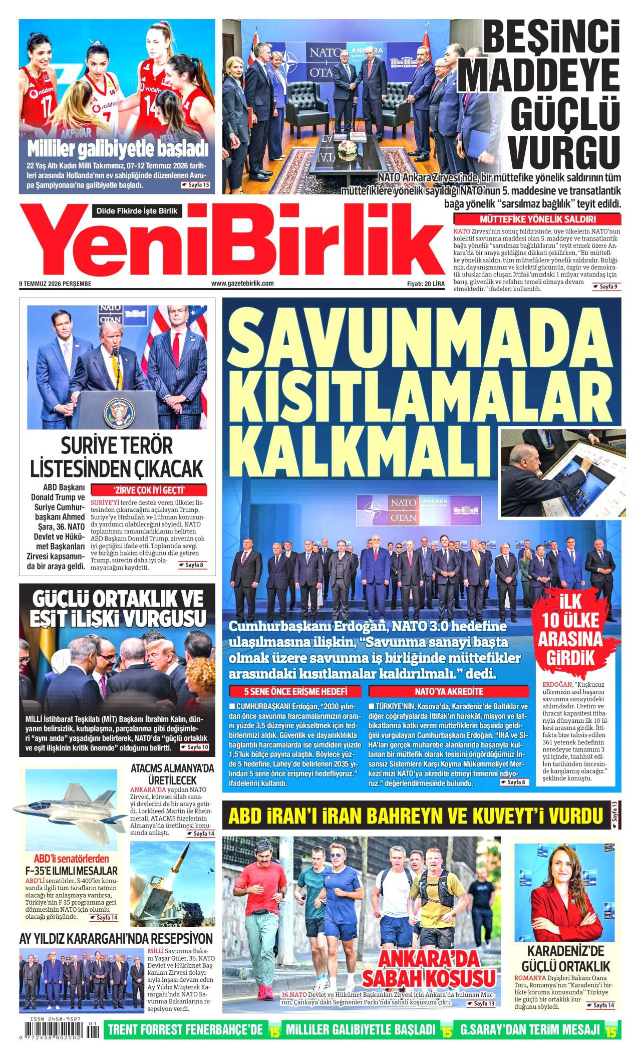 Yeni Birlik Gazetesi