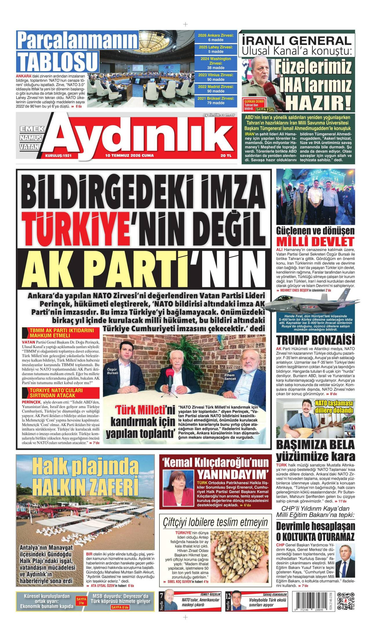 Aydınlık Gazetesi
