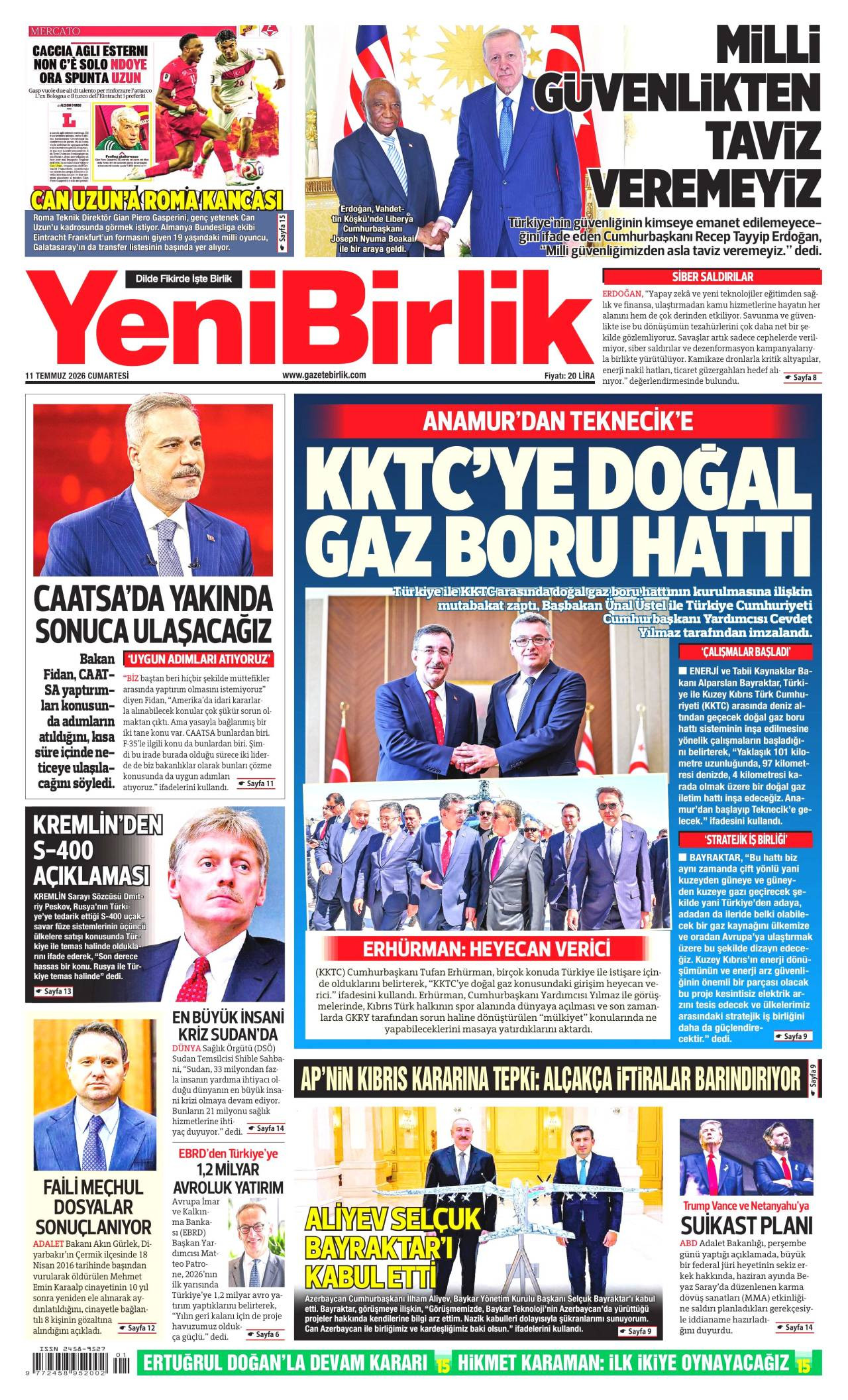 Yeni Birlik Gazetesi