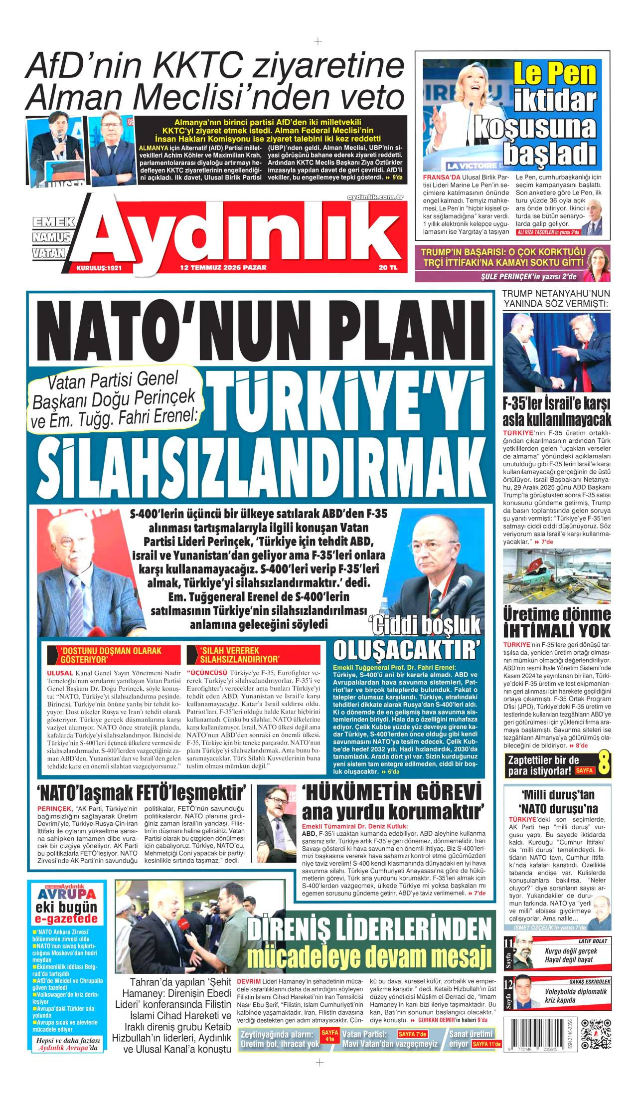 Aydınlık Gazetesi