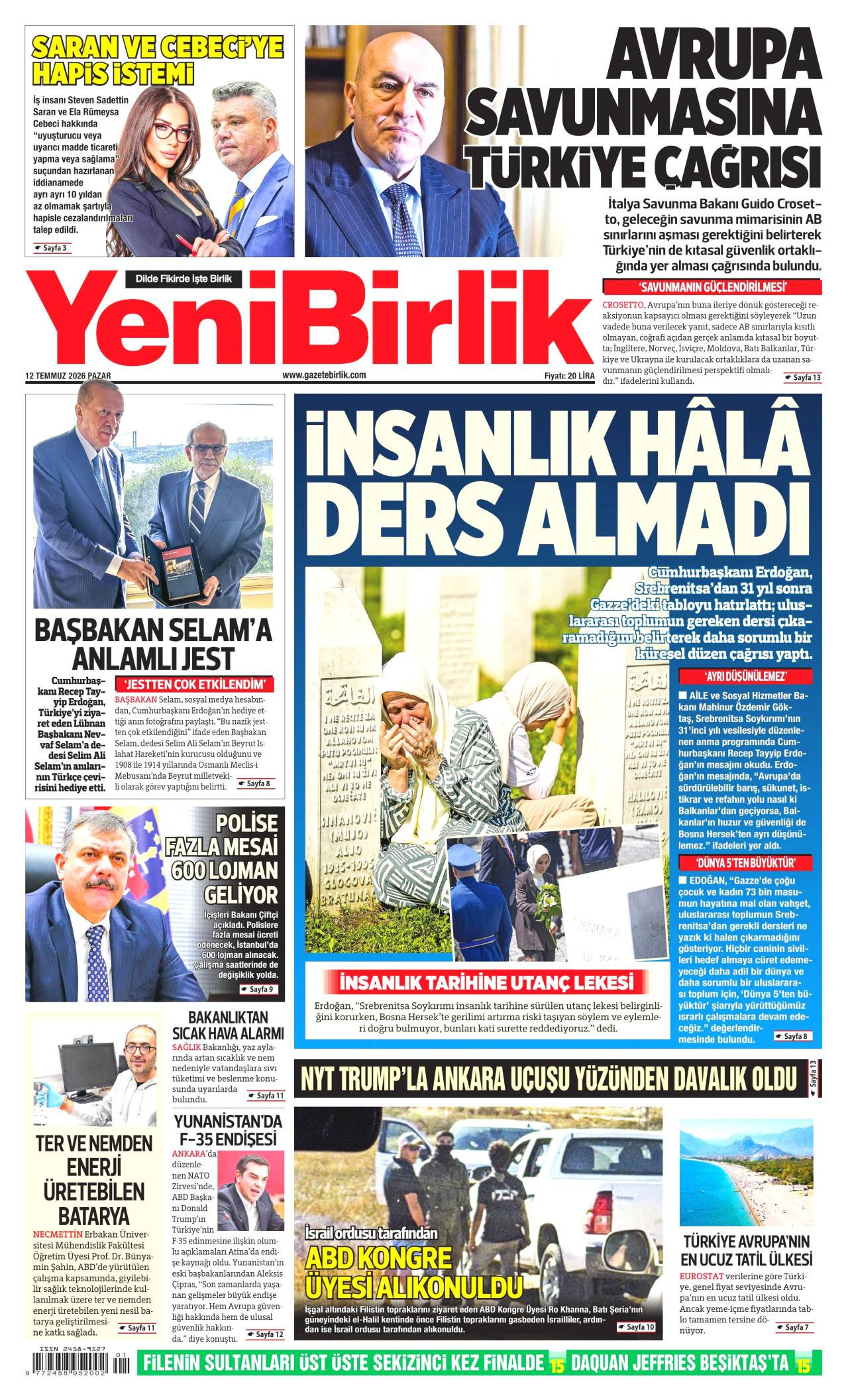 Yeni Birlik Gazetesi