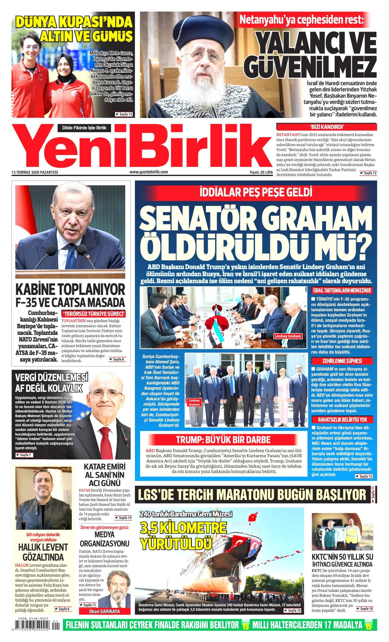 Yeni Birlik Gazetesi