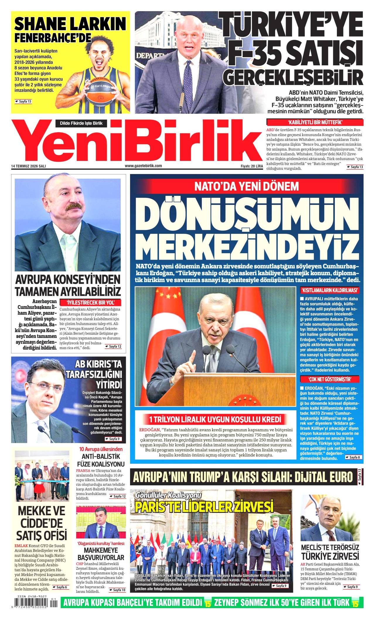 Yeni Birlik Gazetesi
