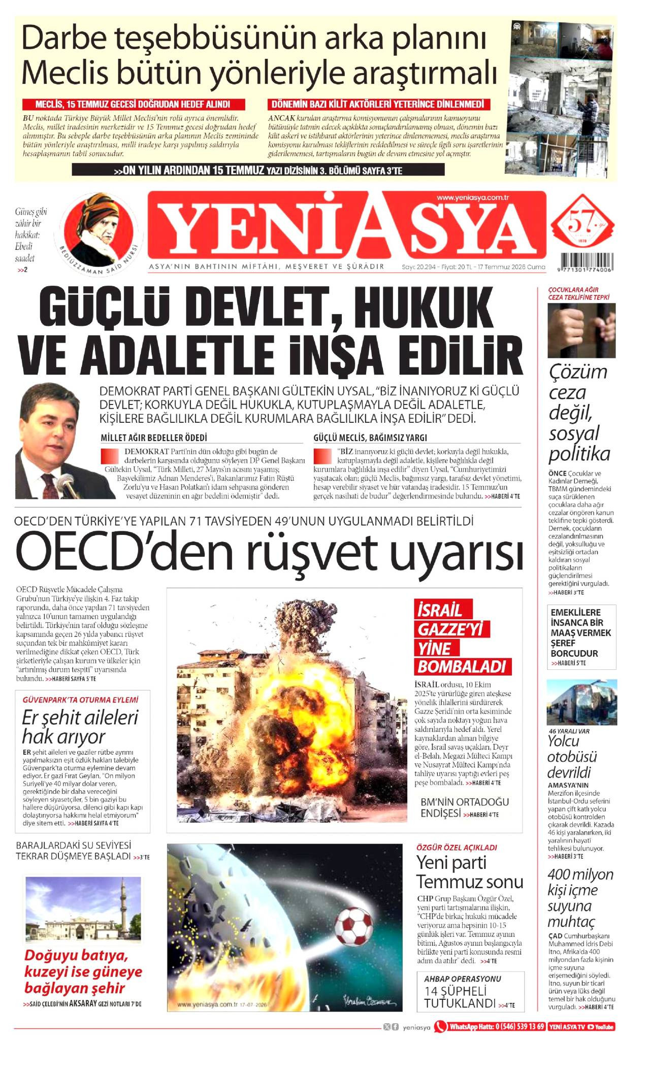 Yeni Asya gazetesi 