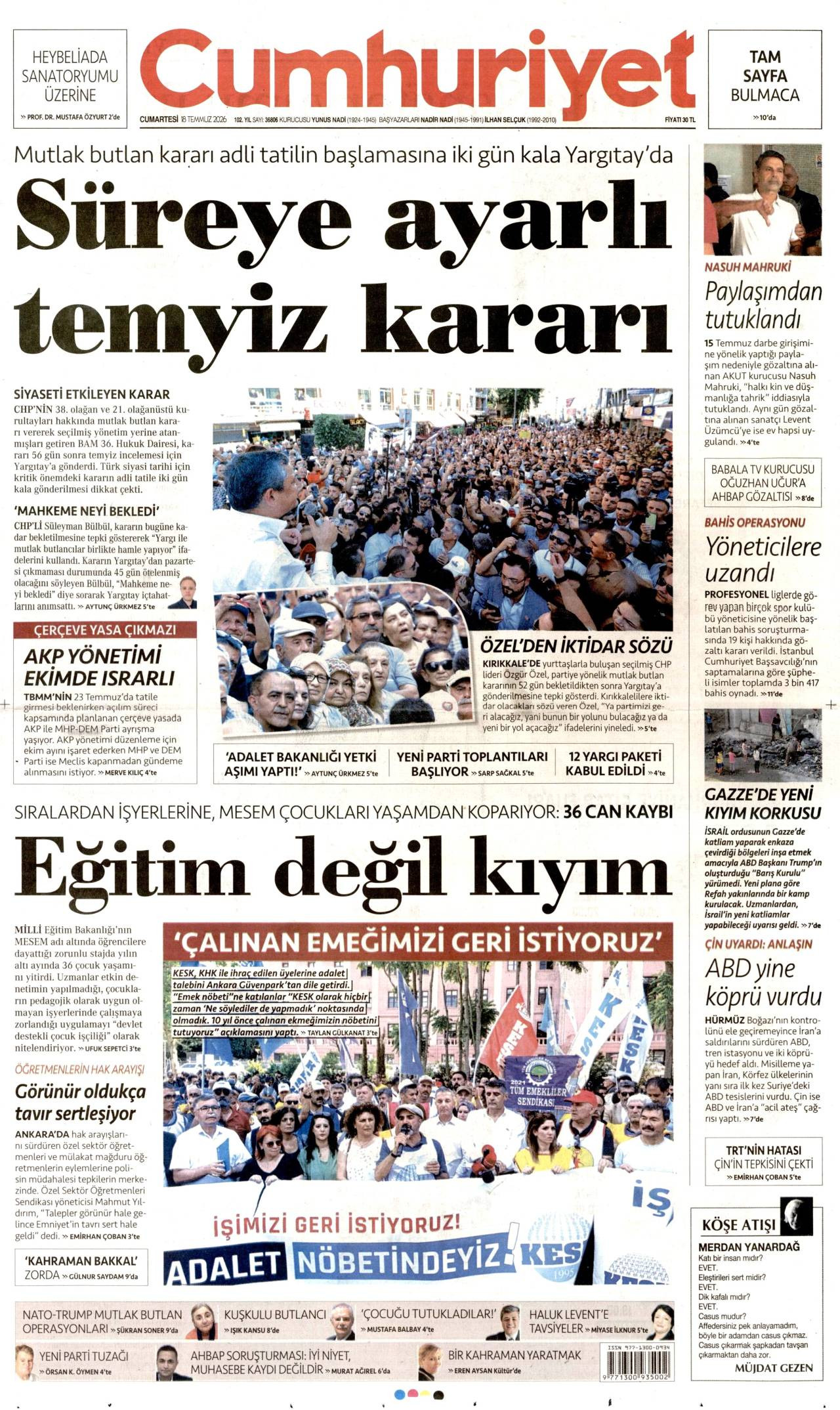 Cumhuriyet Gazetesi