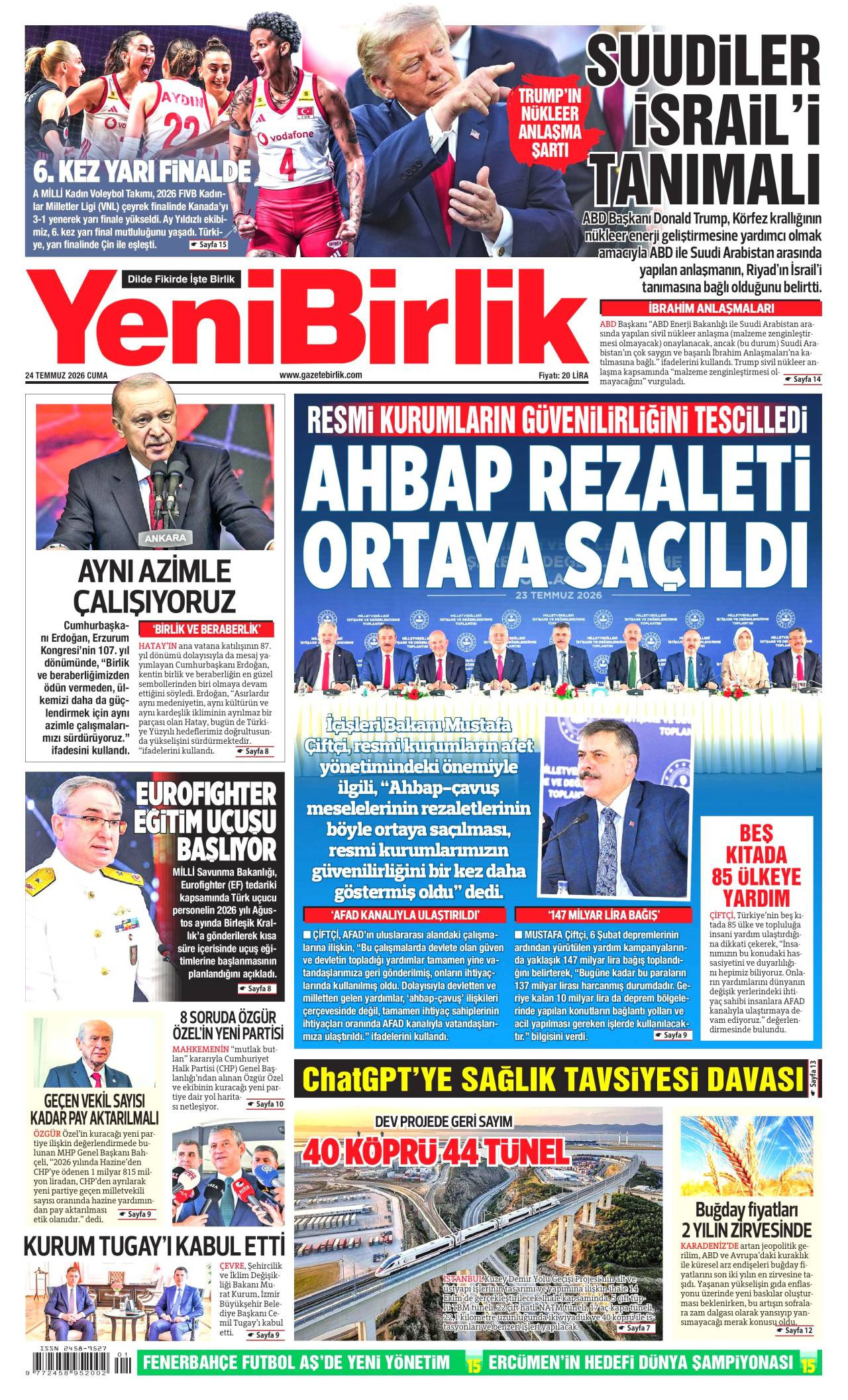 Yeni Birlik Gazetesi