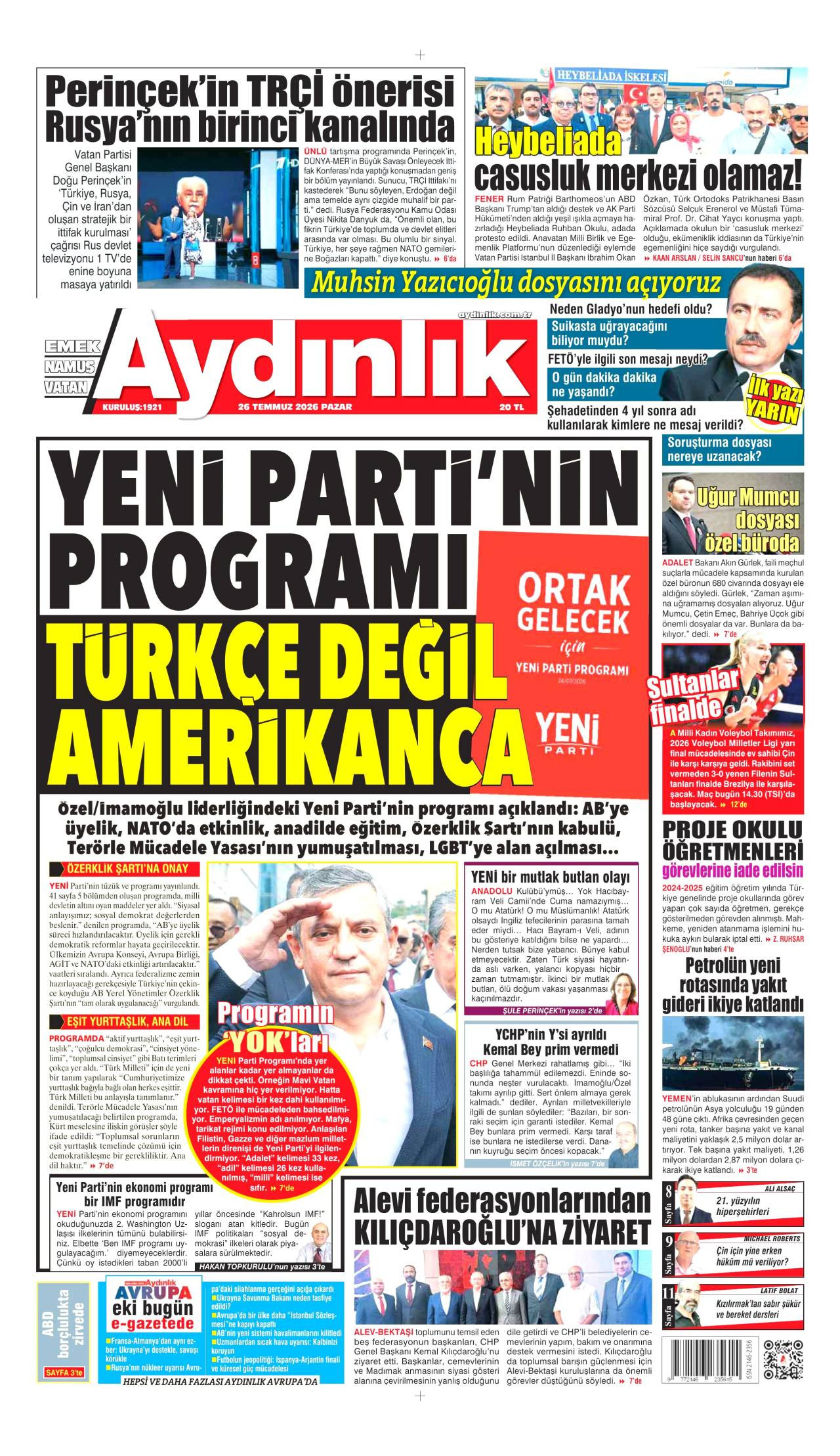 Aydınlık Gazetesi