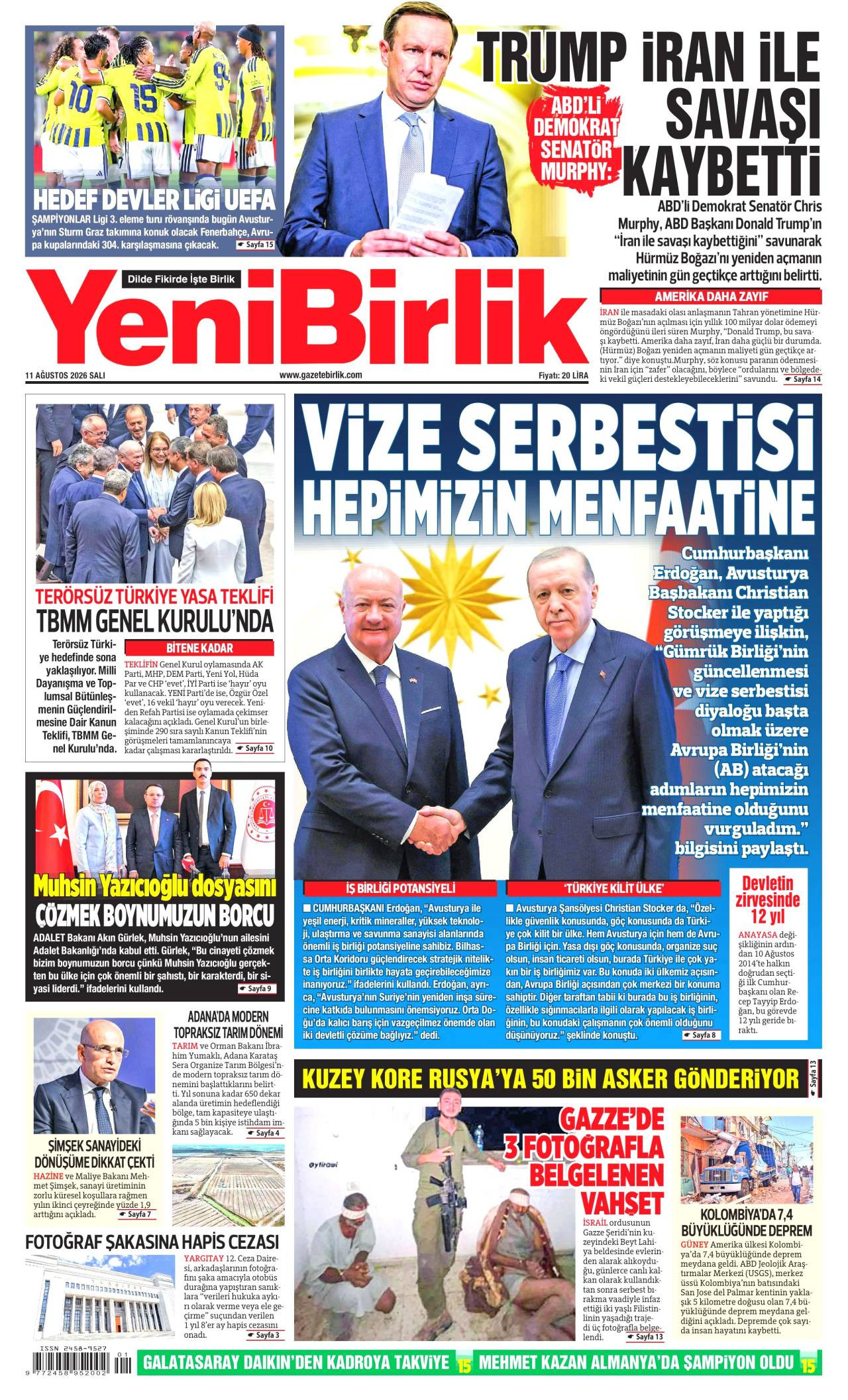 Yeni Birlik Gazetesi