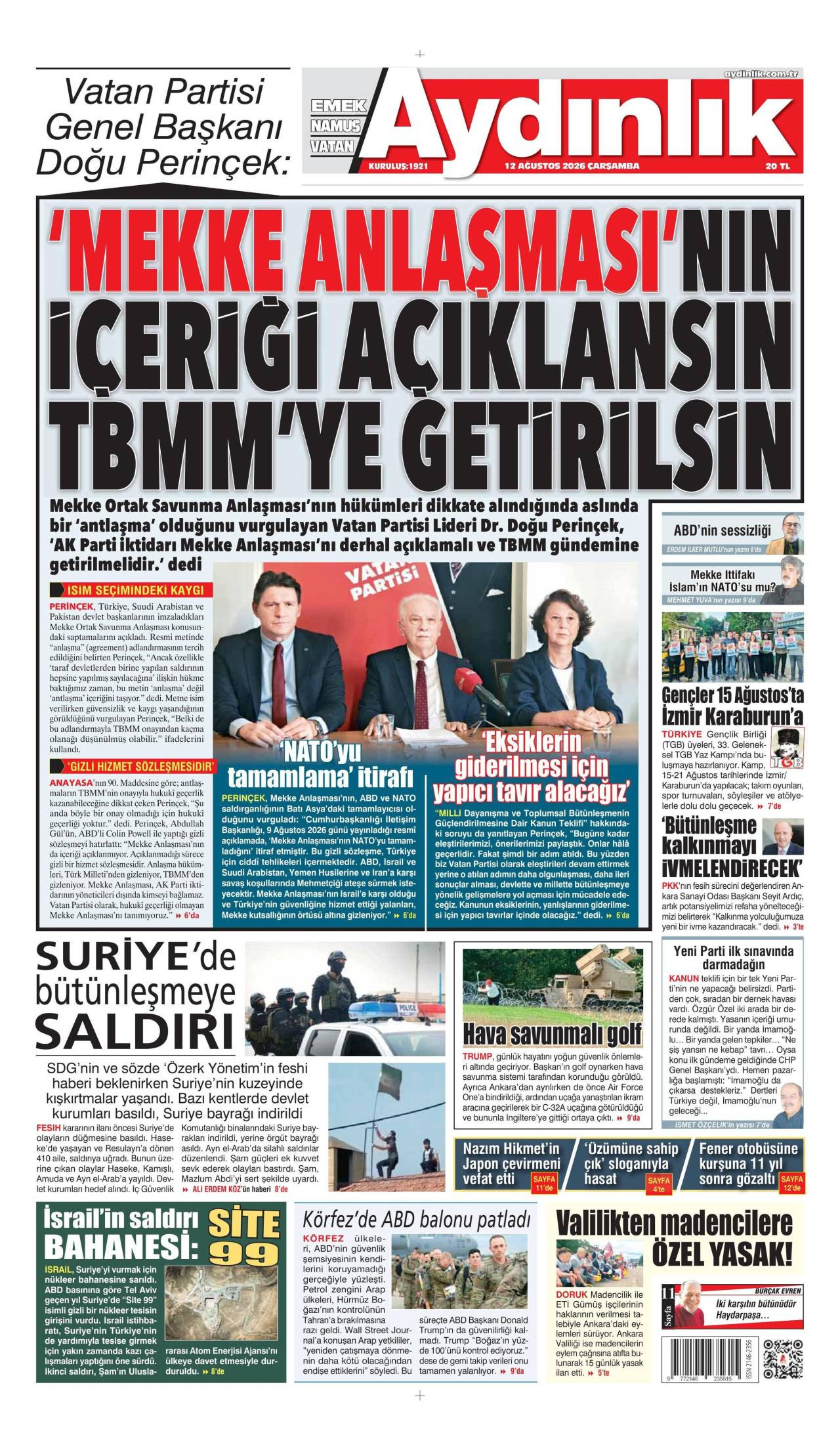 Aydınlık Gazetesi