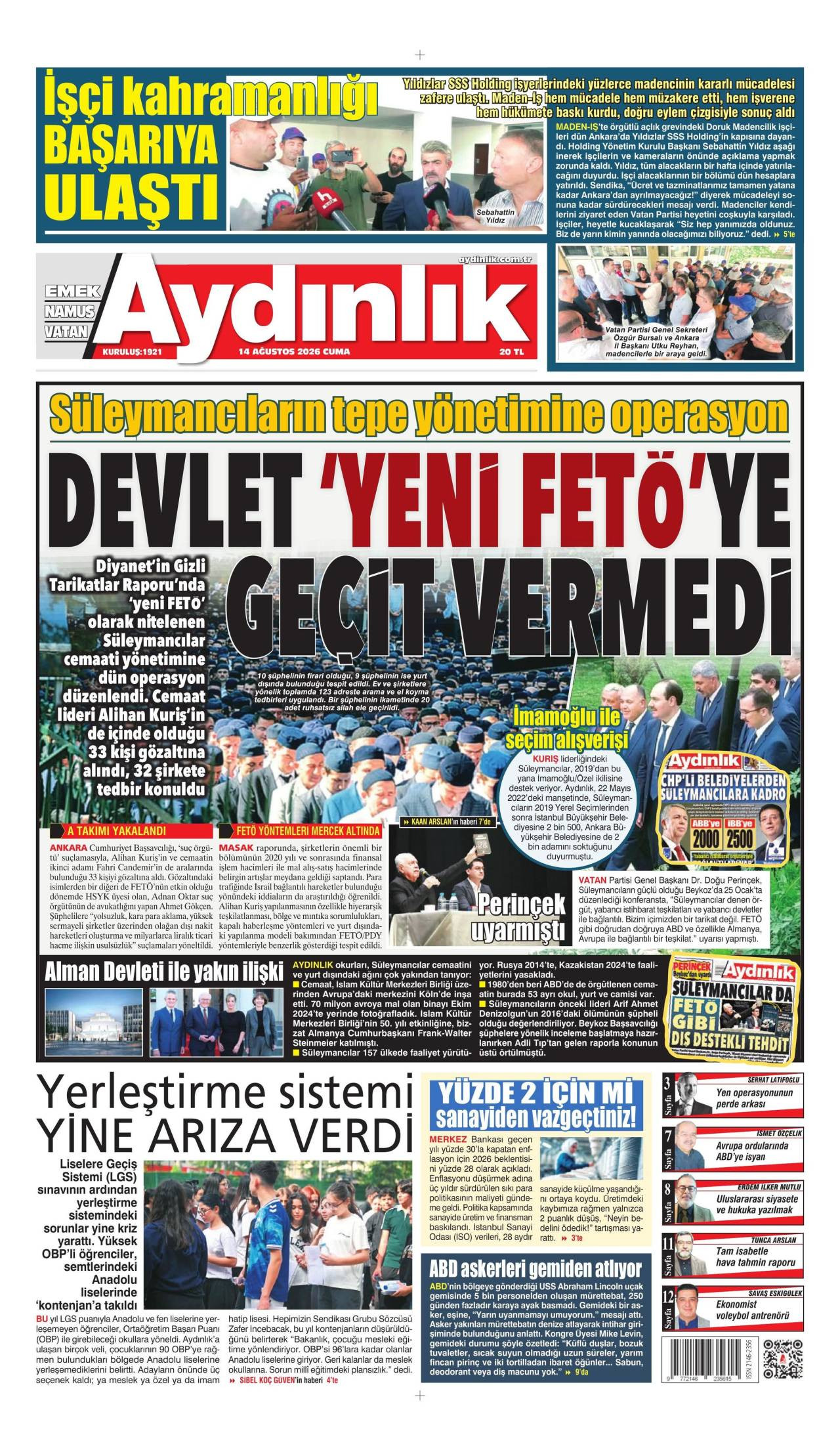Aydınlık Gazetesi