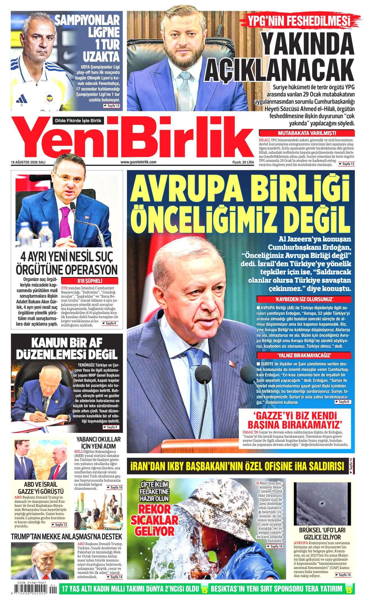 Yeni Birlik Gazetesi