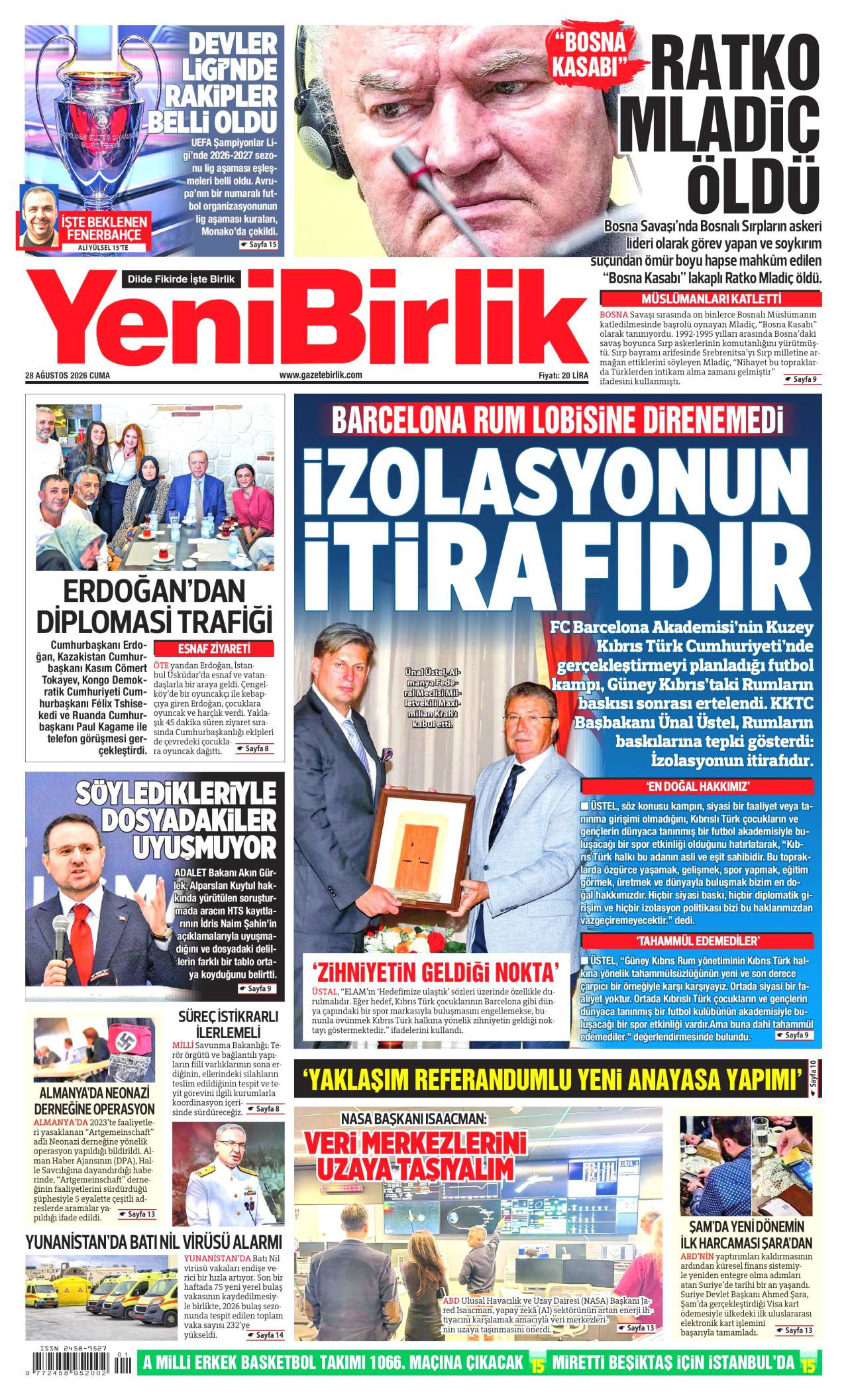 Yeni Birlik Gazetesi