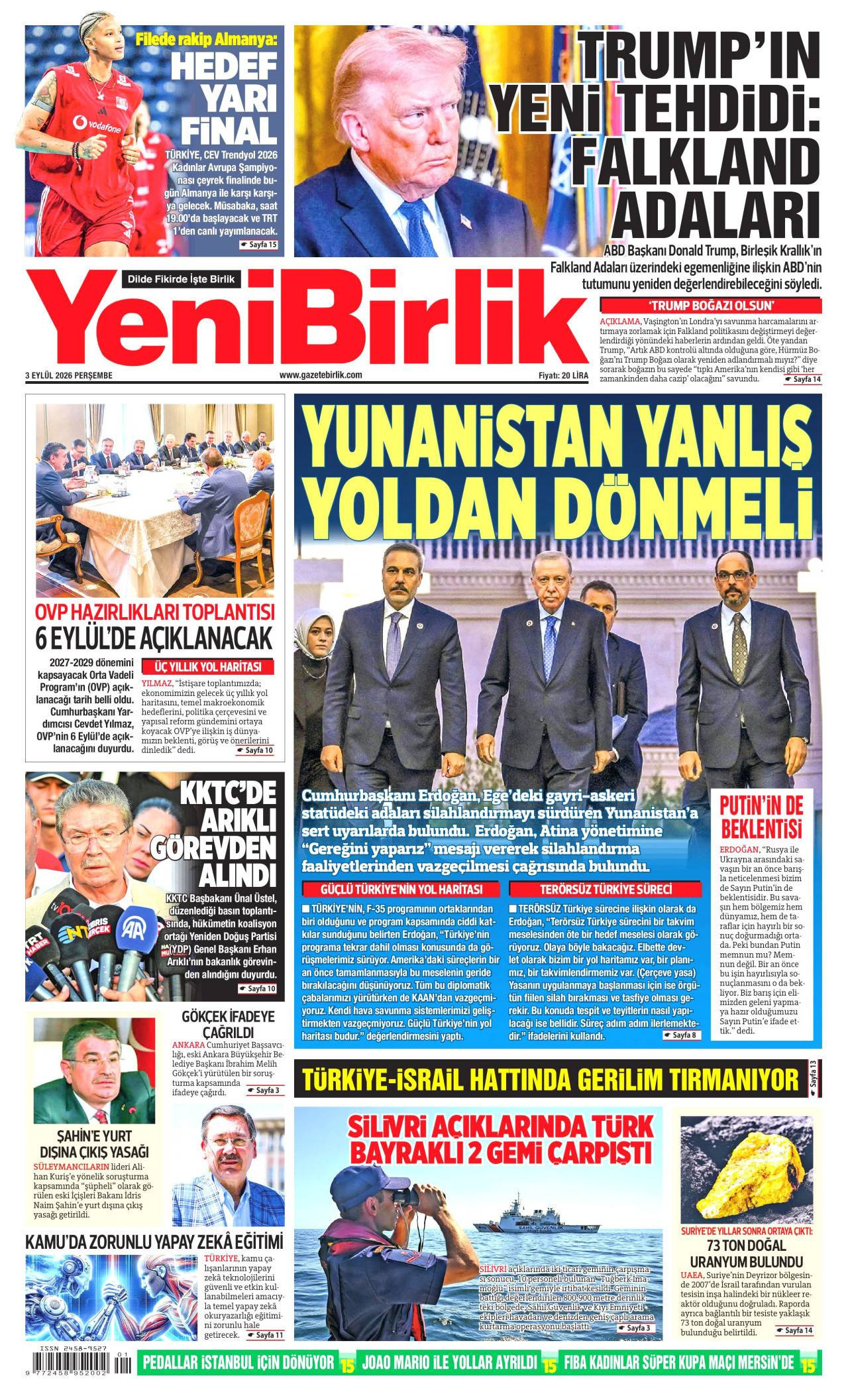 Yeni Birlik Gazetesi
