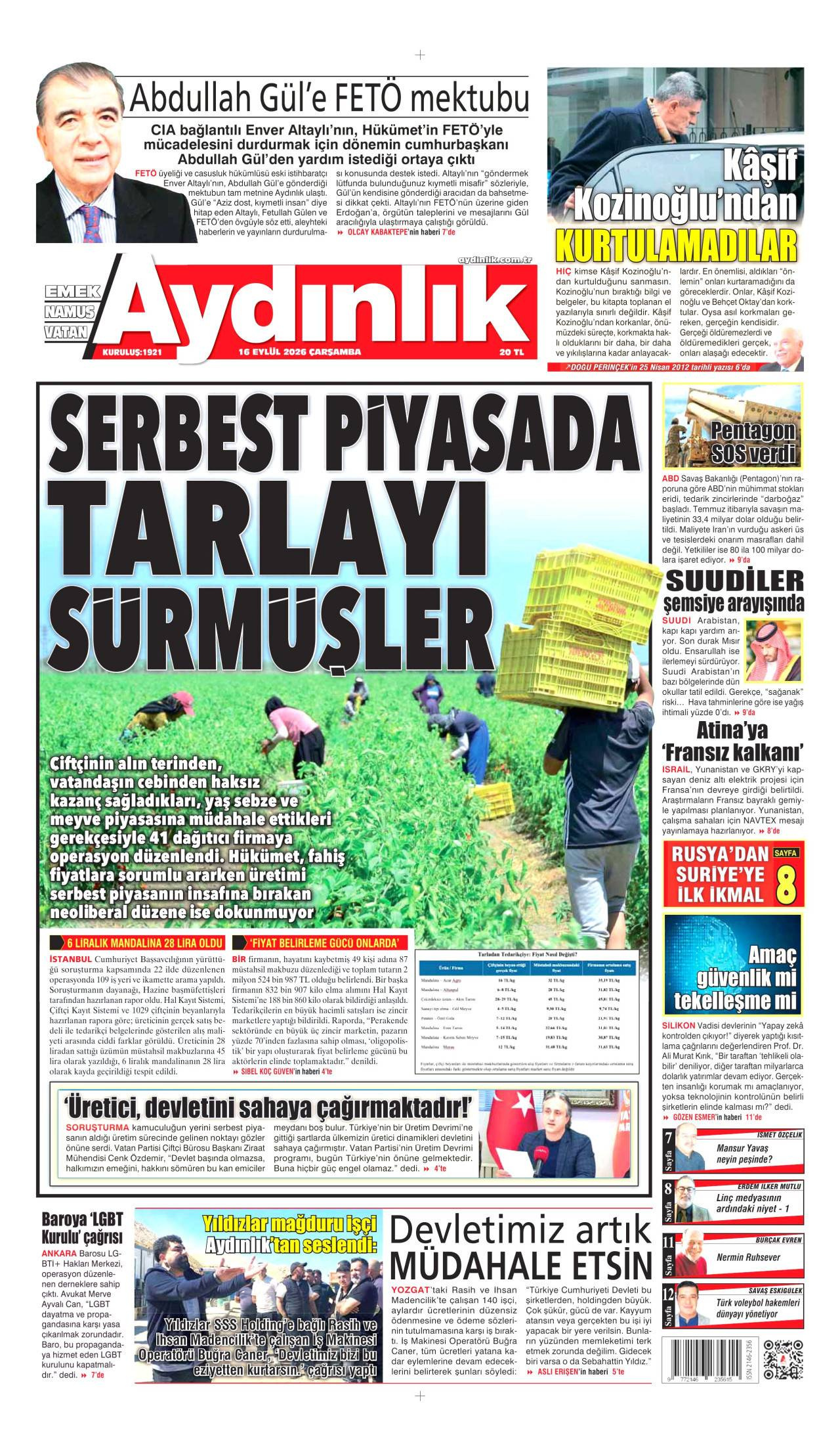 Aydınlık Gazetesi