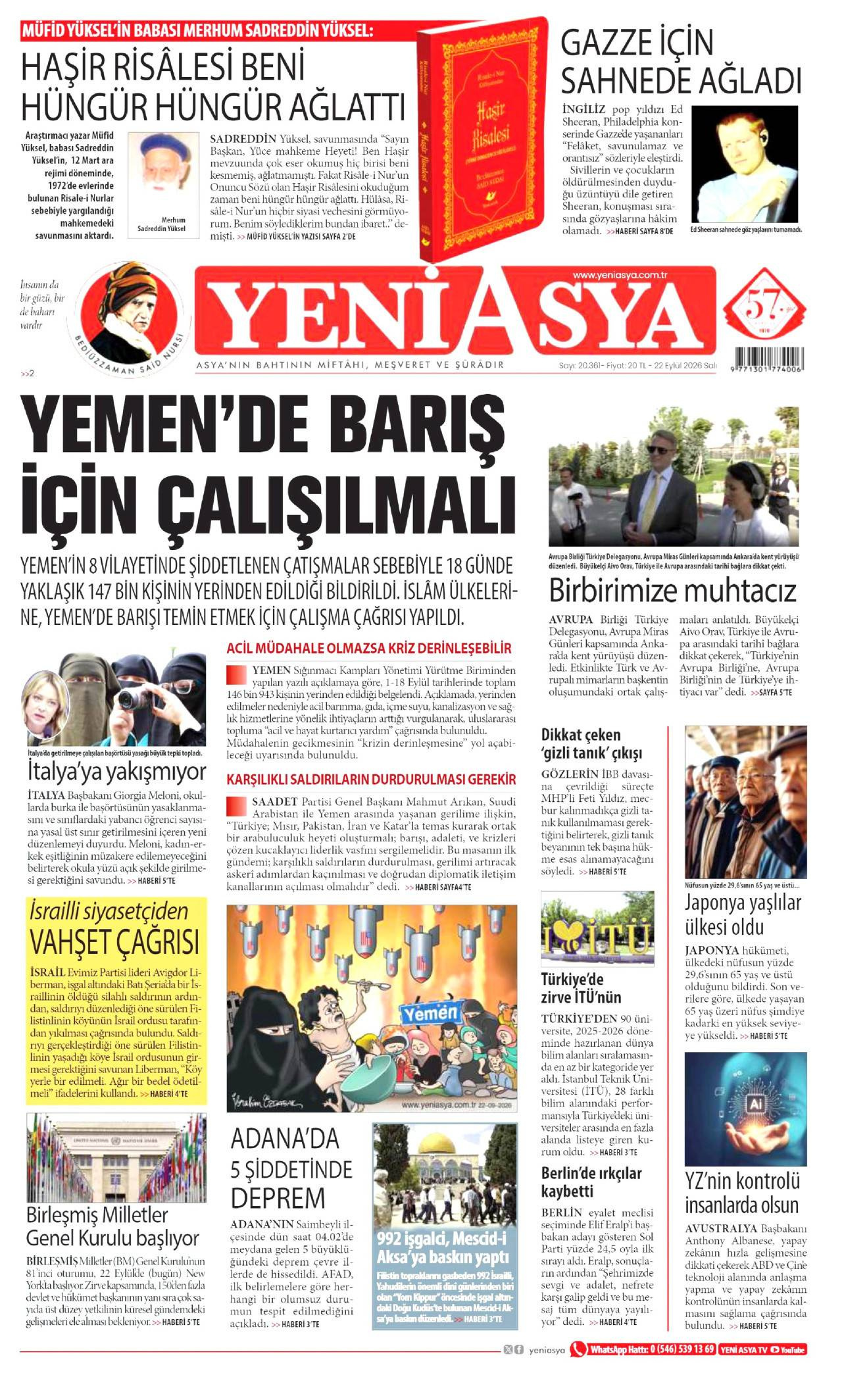 Yeni Asya Gazetesi