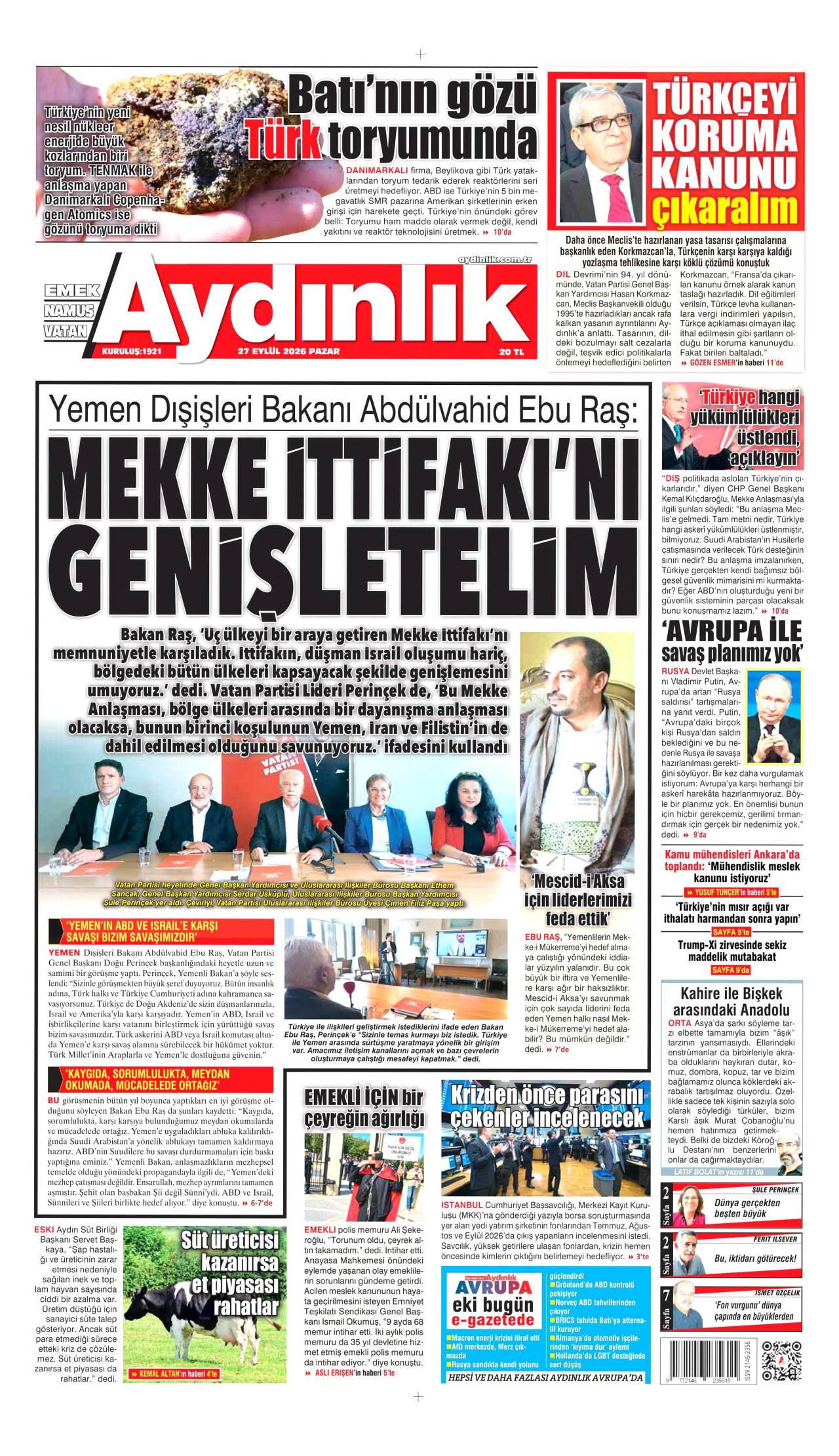 Aydınlık Gazetesi