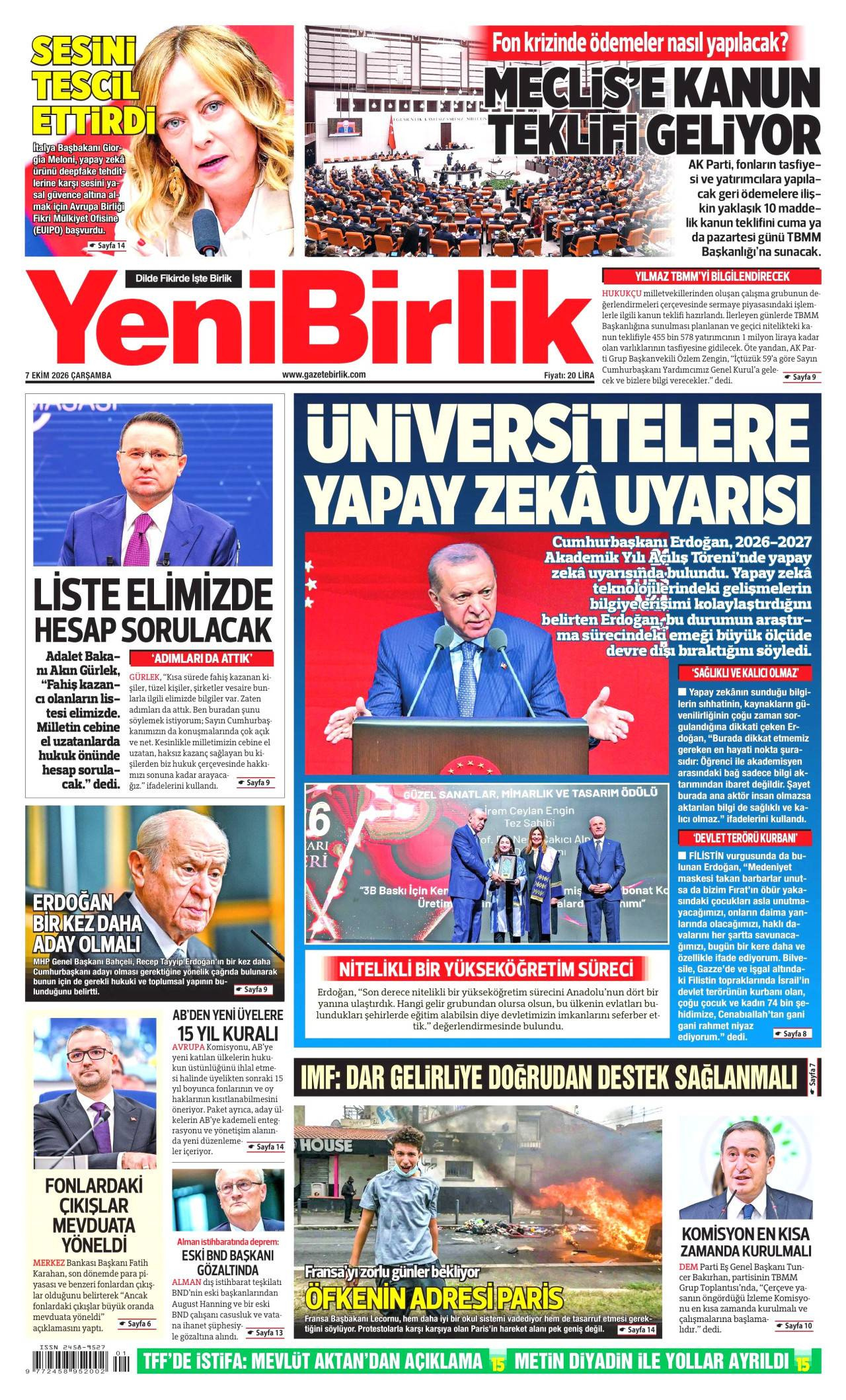 Yeni Birlik Gazetesi