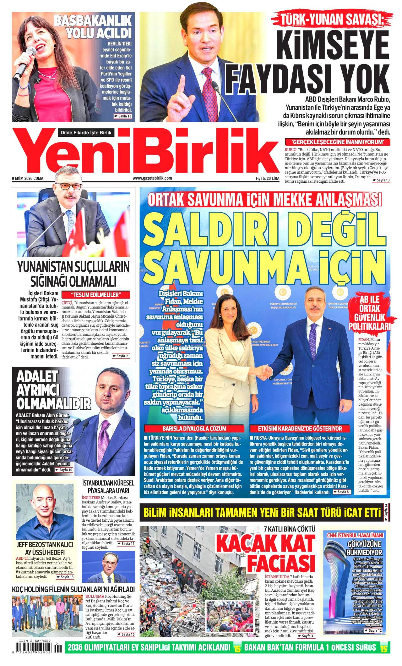 Yeni Birlik Gazetesi