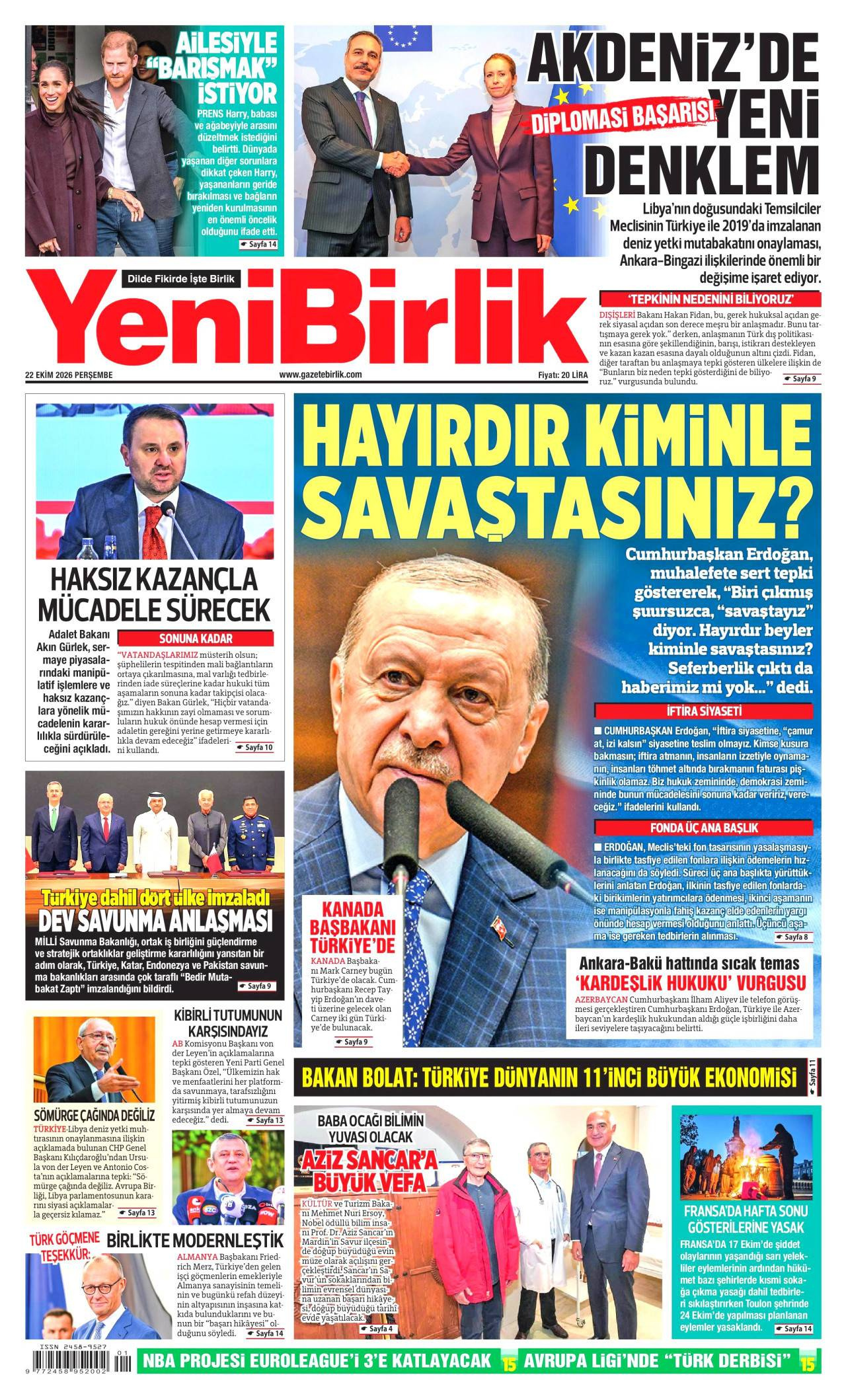 Yeni Birlik Gazetesi